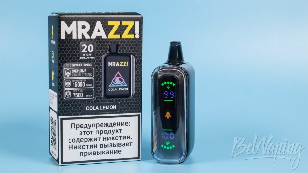 Обзор одноразок MRAZZ 7500-15000 - вкус COLA LEMON