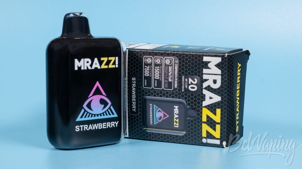 Обзор одноразок MRAZZ 7500-15000 - вкус STRAWBERRY
