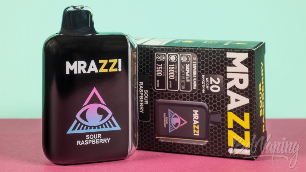 Обзор одноразок MRAZZ 7500-15000 - вкус SOUR RASPBERRY