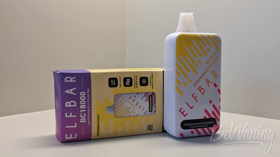 Одноразка Elfbar BC18000 Strawberry Banana