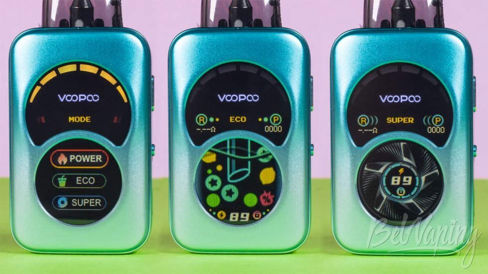 Обзор пода ARGUS A от Voopoo - интерфейс