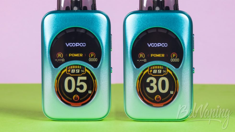 Обзор пода ARGUS A от Voopoo - настройка мощности
