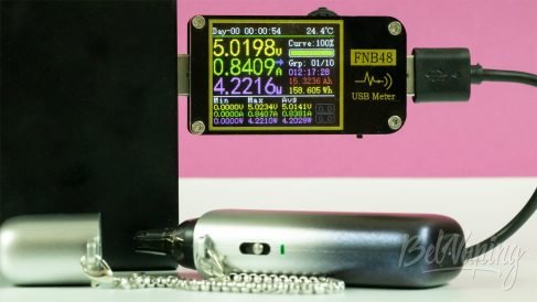 Обзор пода URSA CAP от LOST VAPE - процесс зарядки