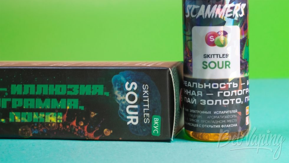 Обзор жидкостей SCAMMERS - вкус SOUR SKITTLES