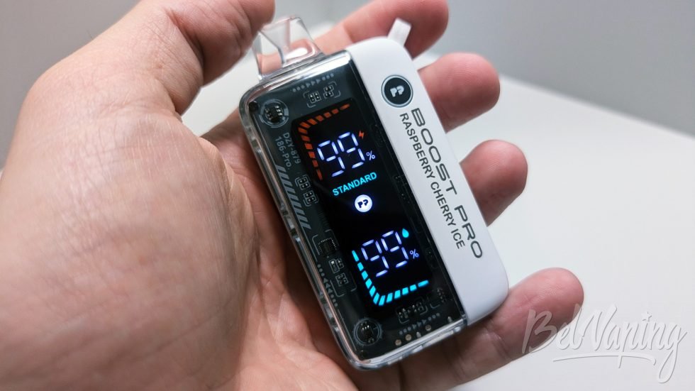 Внешний вид одноразки Pynepod Boost Pro в руке