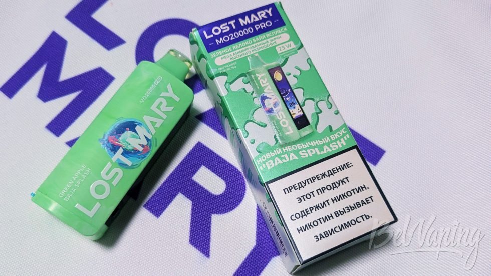 Одноразка Lost Mary MO20000 Pro Baja Splash Green Apple