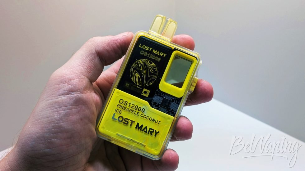 Внешний вид одноразки Lost Mary OS12000 в руке