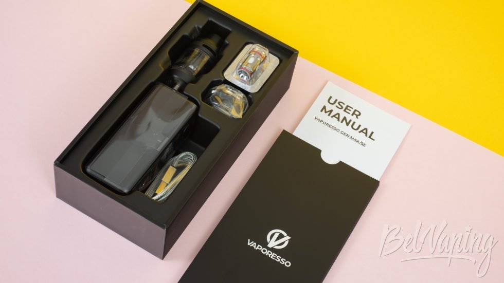 Обзор мода VAPORESSO GEN SE - комплект поставки