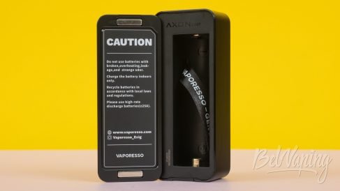 Обзор мода VAPORESSO GEN SE - крышка батарейного отсека