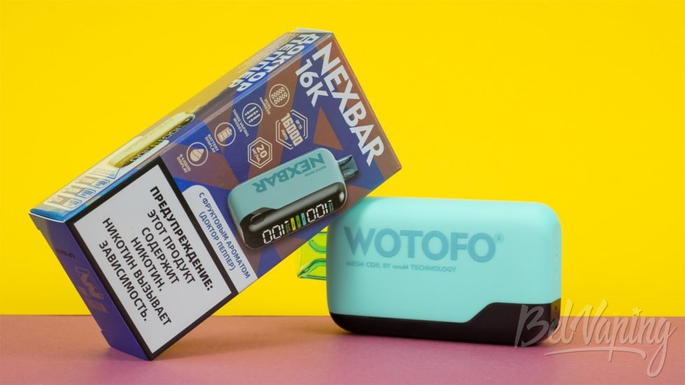 Обзор одноразок WOTOFO NEXBAR 16K - вкус ДОКТОР ПЕППЕР