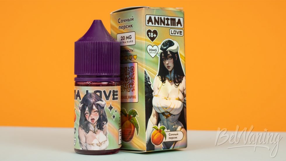 Обзор жидкостей ANNIMA LOVE - вкус СОЧНЫЙ ПЕРСИК