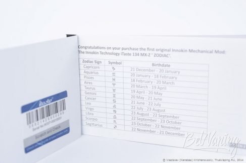iTaste 134 MX-Z и iTaste 134 MX-M от Innokin. История вейпинга - комплект поставки