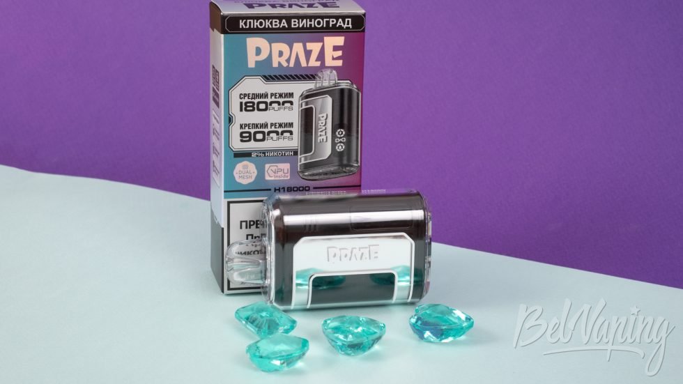 Обзор одноразок PRAZE H18000 - вкус КЛЮКВА ВИНОГРАД