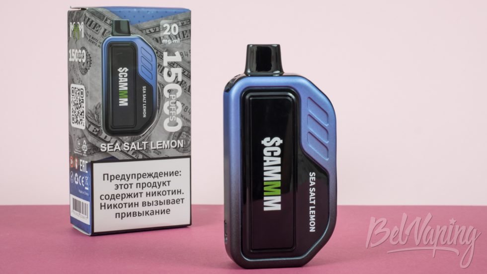 Обзор одноразок SCAMMM вкус - SEA SALT LEMON