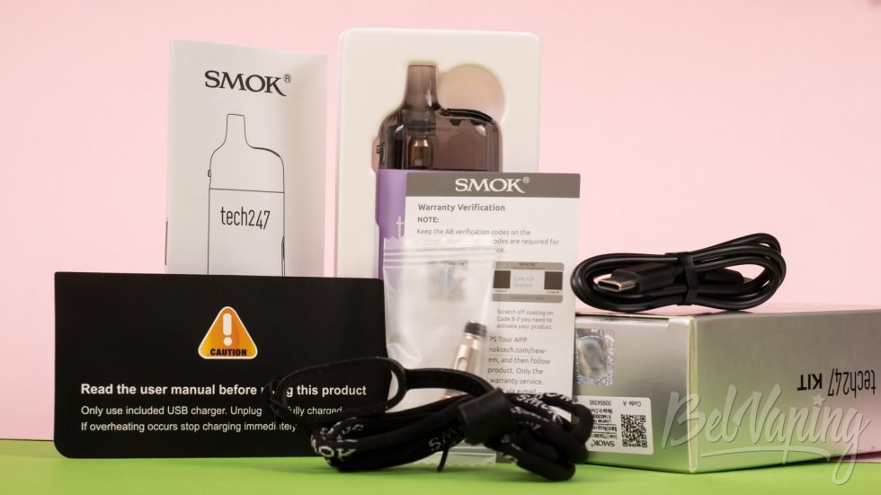 Обзор пода TECH 247 от Smok - комплект поставки