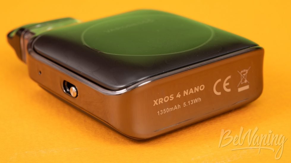 Обзор пода XROS 4 NANO от Vaporesso - вид снизу