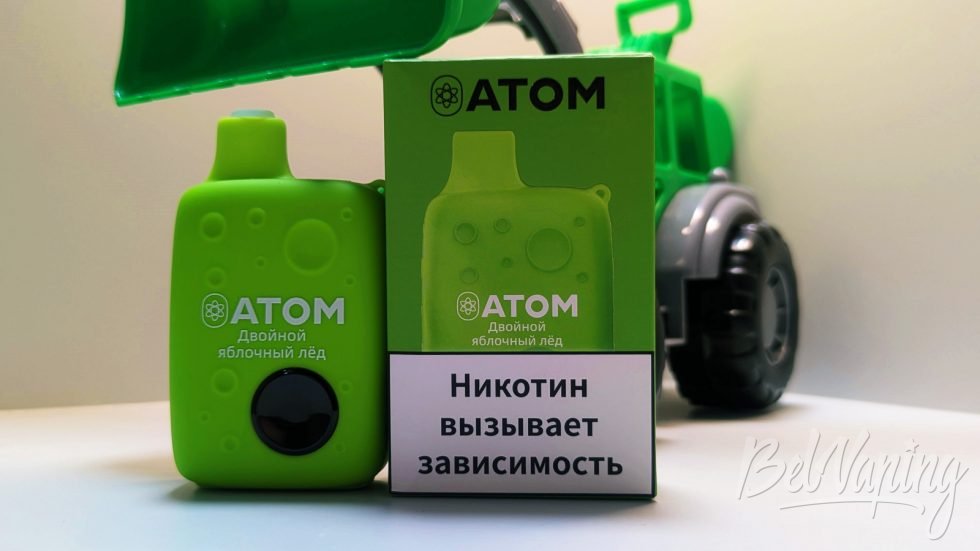 Одноразка ATOM 10000 Двойной яблочный лед