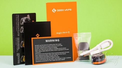 Обзор пода AEGIS HERO Q от Geekvape - комплект поставки