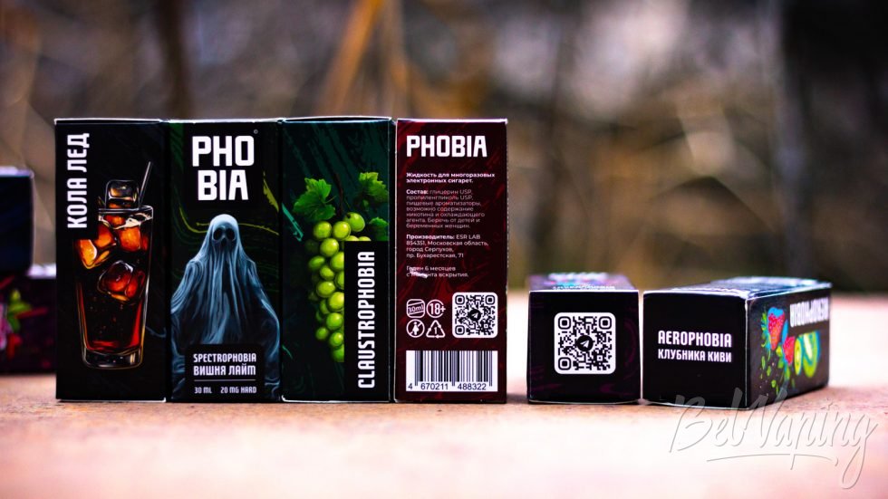ESR LAB обзор жидкости PHOBIA упаковка коробки