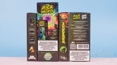 Обзор одноразок RICK & MORTY BAD TRIP - упаковка