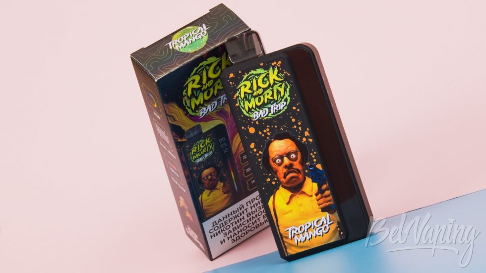 Обзор одноразок RICK & MORTY BAD TRIP - вкус TROPICAL MANGO