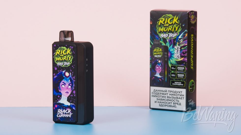 Обзор одноразок RICK & MORTY BAD TRIP - вкус BLACKCURRANT