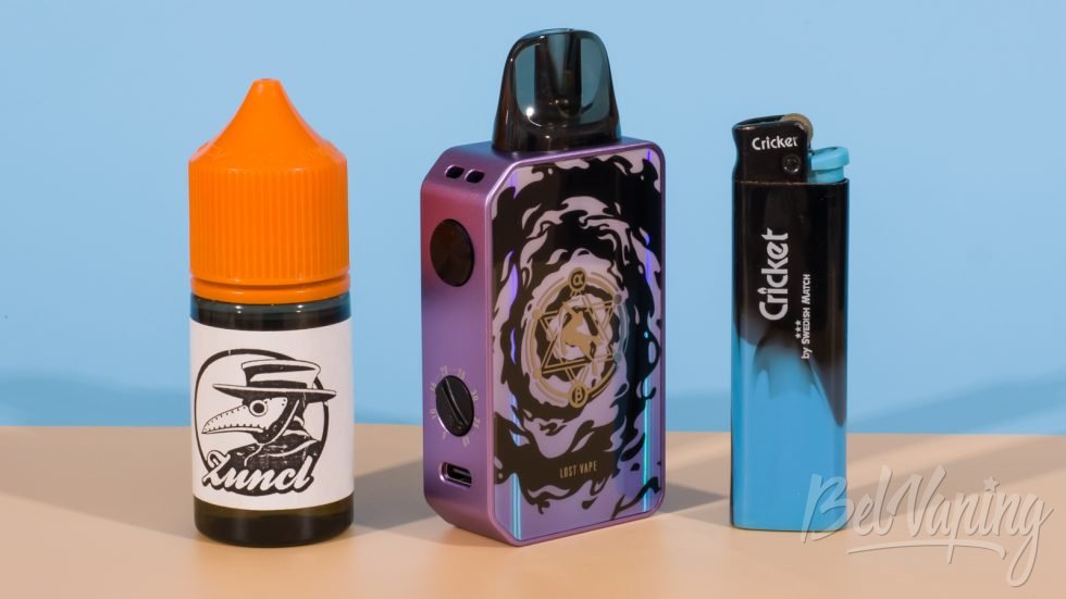 Обзор пода CENTAURUS E40 от Lost Vape - сравнение размеров
