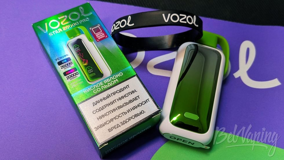Одноразка Vozol Star 26000 Pro Sour Apple Ice