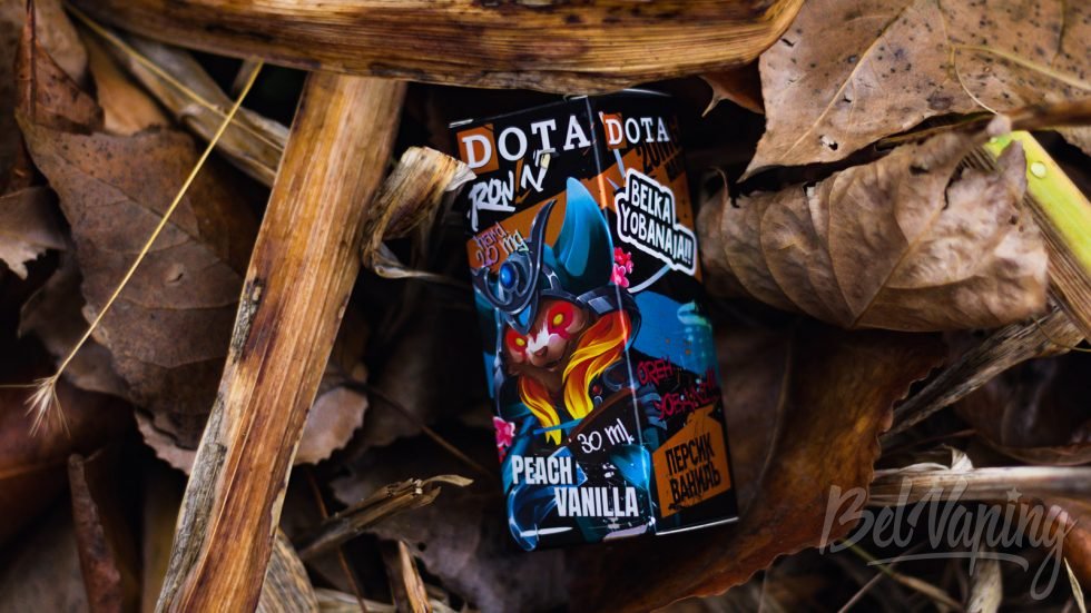 Жидкость RONIN x DOTA SHAR(P)SHOOTER (PEACH VANILLA)