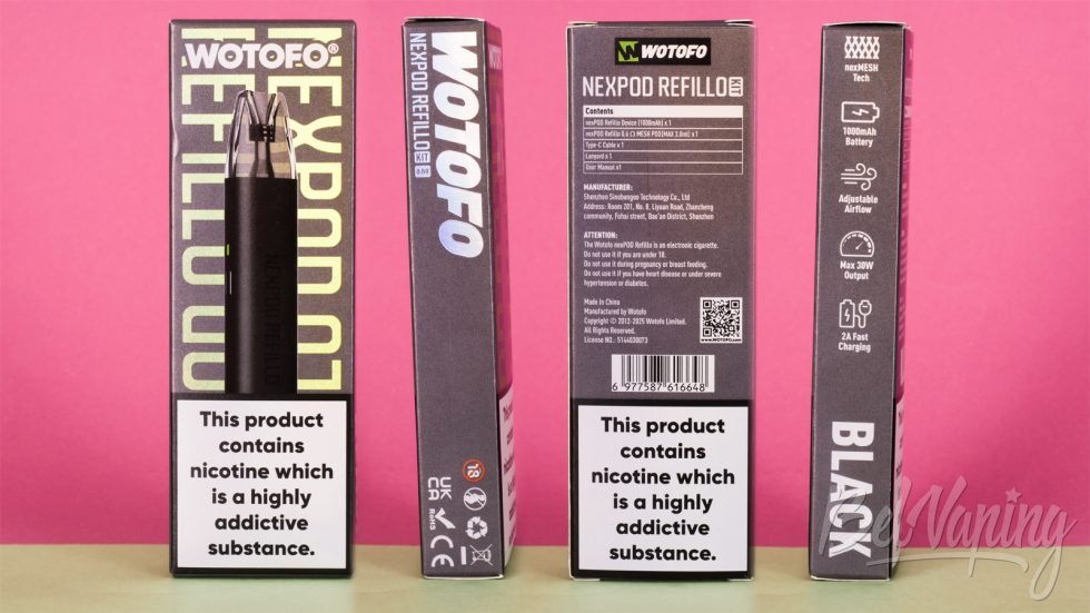 Обзор набора nexPOD Refillo Kit от Wotofo - упаковка