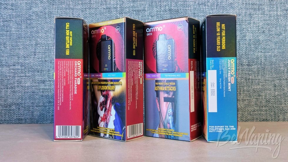 Упаковка одноразок AMMO Onyx 10000