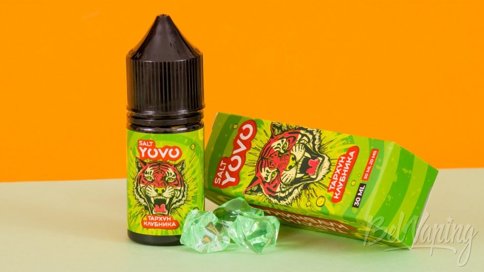 Обзор солевых жидкостей YOVO - вкус ТАРХУН КЛУБНИКА