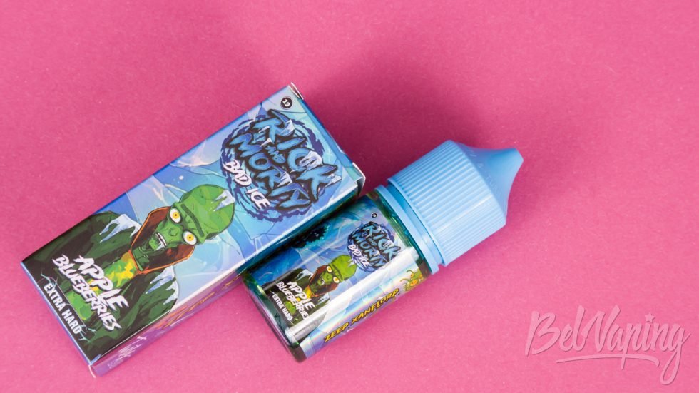 Обзор жидкости RICK and MORTY BAD ICE - вкус APPLE BLUEBERRIES
