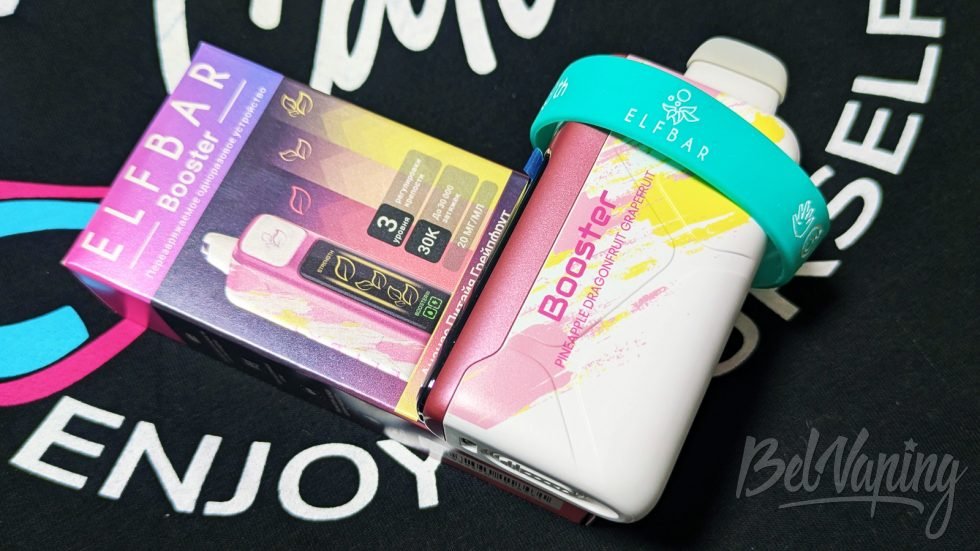 Одноразка Elfbar Booster 30000 Pineapple Dragonfruit Grapefruit