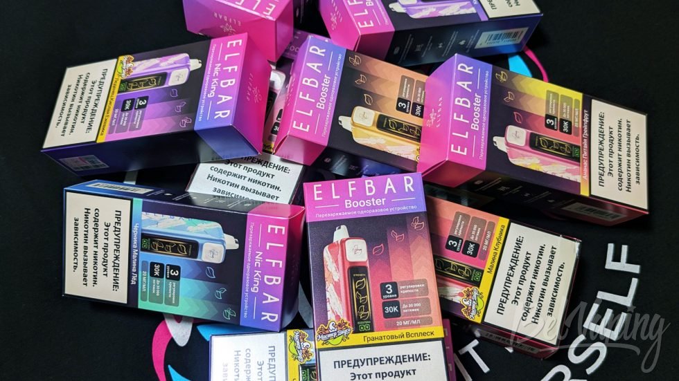 Одноразки Elfbar Nic King 30000 и Elfbar Booster 30000