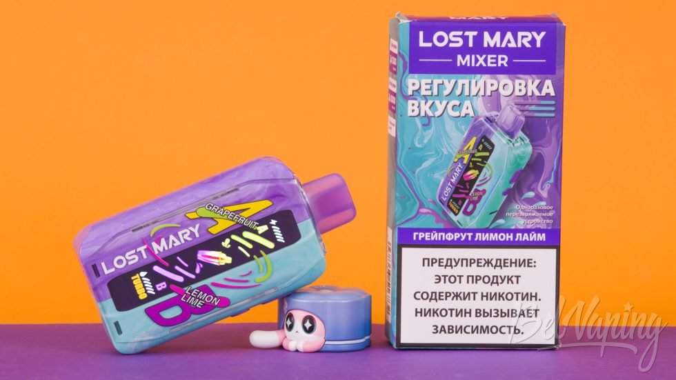 Обзор одноразок MIXER от Lost Mary - вкус ГРЕЙПФРУТ ЛИМОН ЛАЙМ