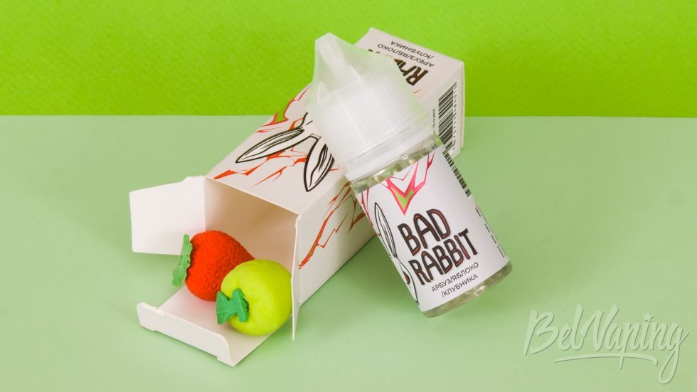 Обзор жидкостей BAD RABBIT - вкус АРБУЗ ЯБЛОКО КЛУБНИКА