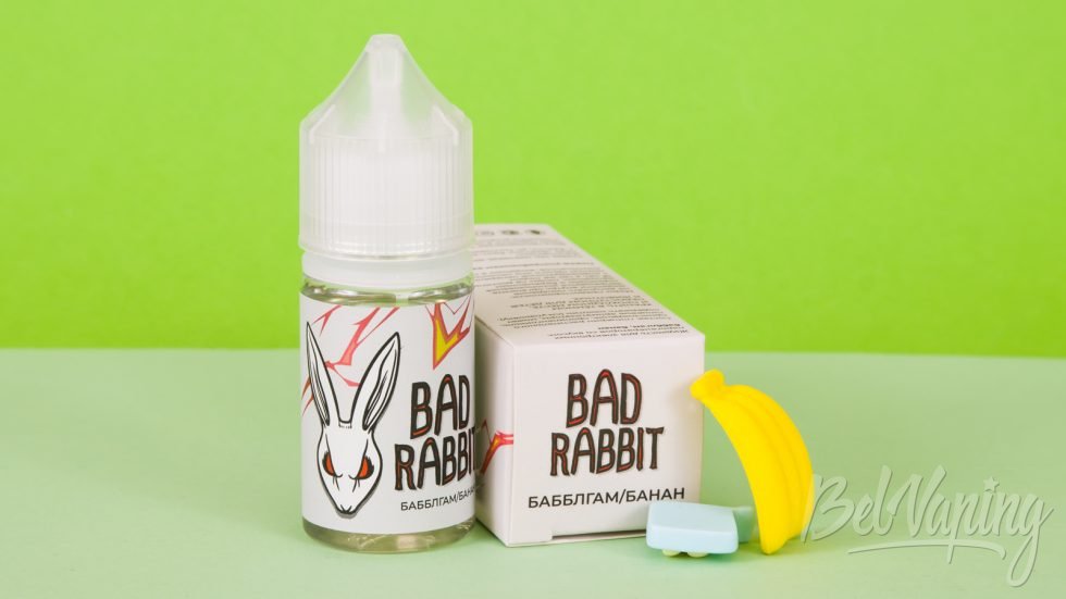Обзор жидкостей BAD RABBIT - вкус БАББЛГАМ БАНАН