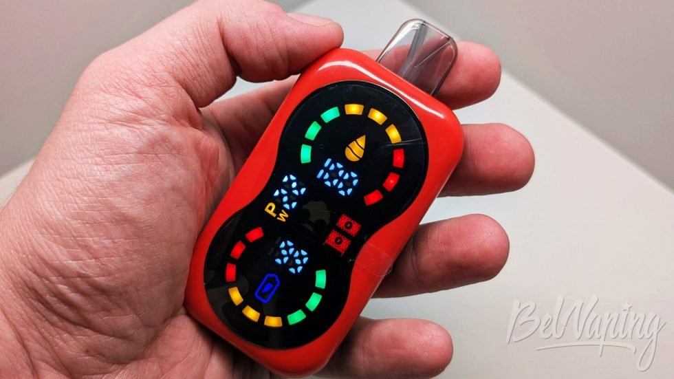 Внешний вид одноразки Lanavape Turbo 22000 в руке