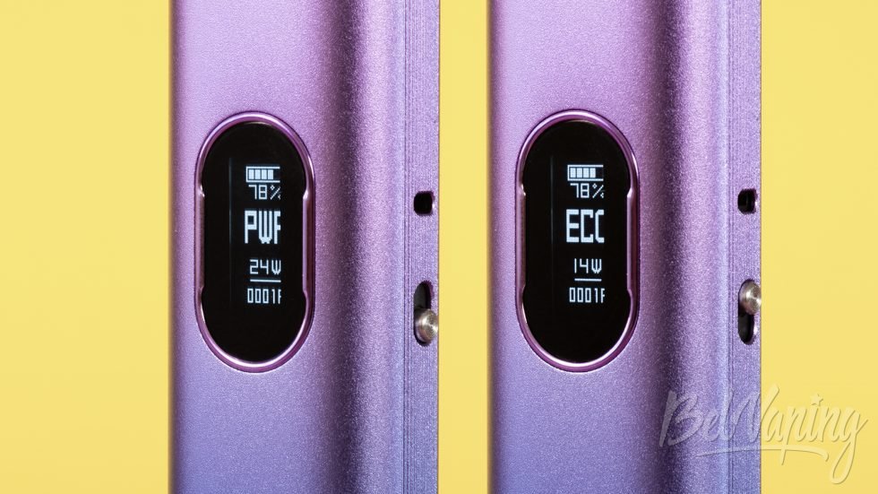 Обзор подика VIBE от Vaporesso - экран и управление
