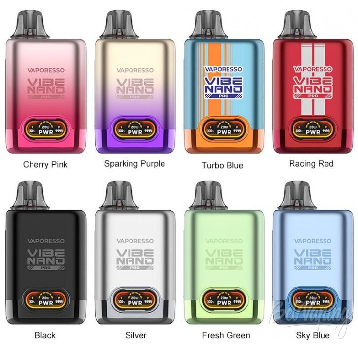 Обзор подов VIBE NANO PRO от Vaporesso - варианты расцветок