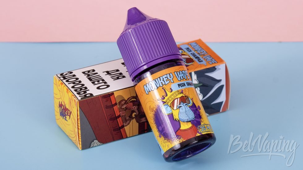 Обзор жидкостей MONKEY VAPE - вкус PEACH CHAMPANGE