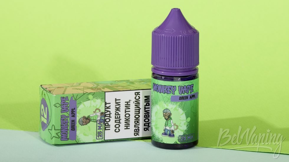Обзор жидкостей MONKEY VAPE - вкус GREEN APPL