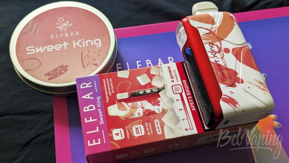 Одноразка Elfbar Sweet King 30000 Watermelon Cherry 