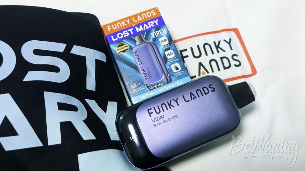 Одноразка Funky Lands X Lost Mary Viper Blue Razz Ice
