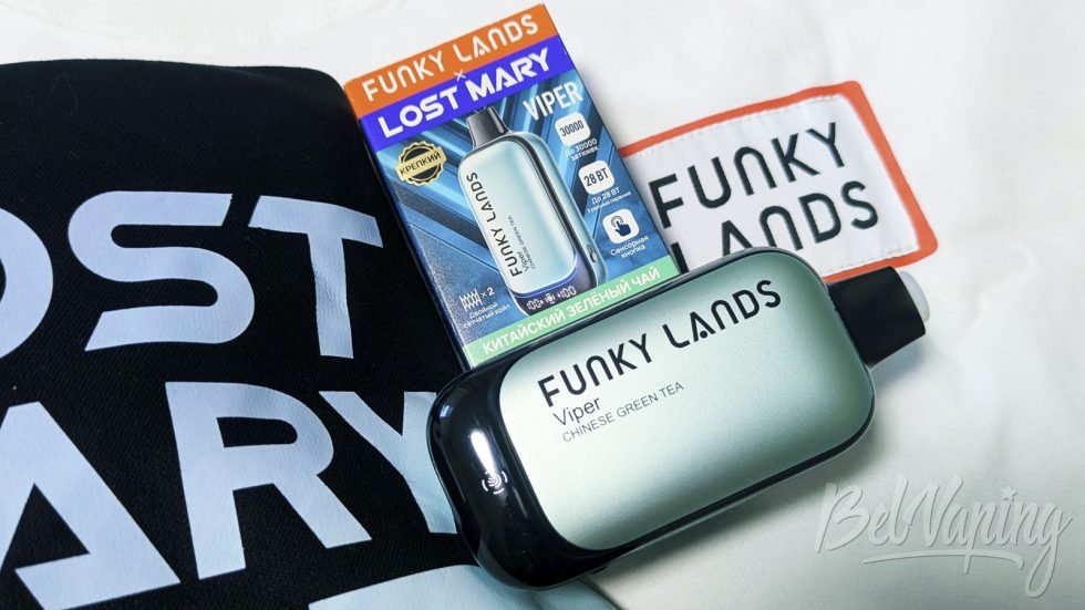 Одноразка Funky Lands X Lost Mary Viper Chinese Green Tea
