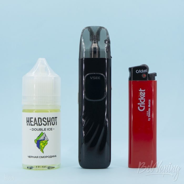 Сравнение pod-системы Hellvape VSEE One с зажигалкой и флаконом 30 мл