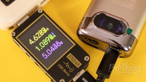 Обзор подов VIBE NANO PRO от Vaporesso - процесс зарядки