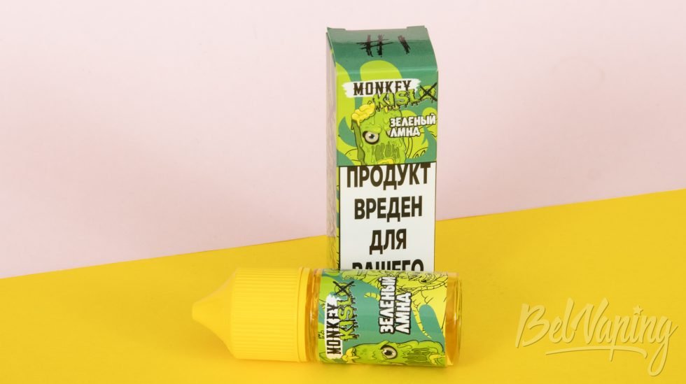 Обзор жидкостей MONKEY KISLO - вкус ЗЕЛЕНЫЙ ЛМНД