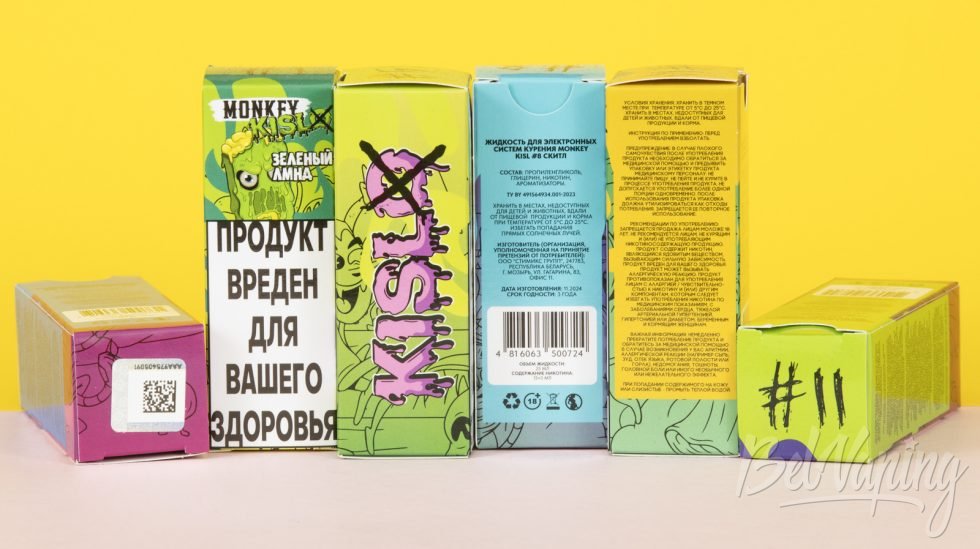 Обзор жидкостей MONKEY KISLO - упаковка
